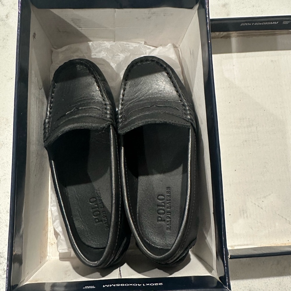 Ralph Lauren Black Toddler Loafers